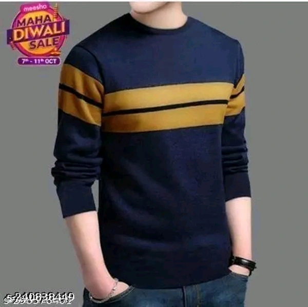 Checkout this latest TshirtsProduct Name: * Classy Elegant Men Polyester Tshirts*Fabric: PolycottonSleeve Length: Long SleevesPattern: StripedNet Quantity (N): 1Sizes:S (Chest Size: 36 in, Length Size: 27 in) M (Chest Size: 38 in, Length Size: 27.5 in) L (Chest Size: 40 in, Length Size: 28 in) XL (Chest Size: 42 in, Length Size: 29 in) Men T-shirt || Half Sleeve Tshirt for Men|| Co - M