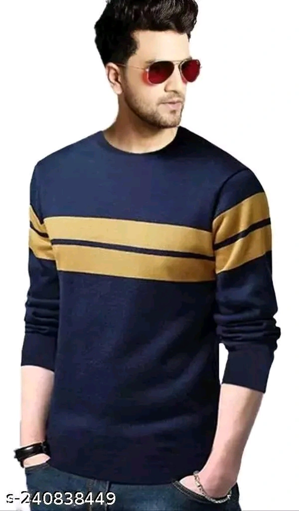 Checkout this latest TshirtsProduct Name: * Classy Elegant Men Polyester Tshirts*Fabric: PolycottonSleeve Length: Long SleevesPattern: StripedNet Quantity (N): 1Sizes:S (Chest Size: 36 in, Length Size: 27 in) M (Chest Size: 38 in, Length Size: 27.5 in) L (Chest Size: 40 in, Length Size: 28 in) XL (Chest Size: 42 in, Length Size: 29 in) Men T-shirt || Half Sleeve Tshirt for Men|| Co - L