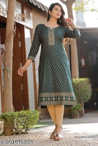 Straight KurtiName: Straight KurtiFabric: RayonSleeve Length: Three-Quarter SleevesPattern: PrintedCombo of: SingleSizes:S (Bust Size: 36 in, Size Length: 46 in) M (Bust Size: 38 in, Size Length: 46 in) L (Bust Size: 40 in, Size Length: 46 in) XL (Bust Size: 42 in, Size Length: 46 in) XXL (Bust Size: 44 in, Size Length: 46 in) XXXL (Bust Size: 46 in, Size Length: 46 in) Printed Str - L
