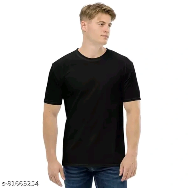 Urbanic Pack Of 3 Half Sleeve For Men Tshirts Name: Urbanic Pack Of 3 Half Sleeve For Men Tshirts Fabric: Poly BlendSleeve Length: Short SleevesPattern: SolidNet Quantity (N): 3Sizes:S, M, L, XL, XXLThese cool, elegant, and stylish t-shirts are made of 100% breathable and comfortable fabric . Extremely useful for daily usage like gym wear, small gatherings, and certain selections c - XXL