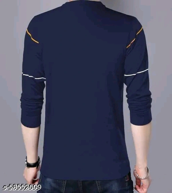 Checkout this latest TshirtsProduct Name: *men printed tshirt for men printed tshirts for men/men printed tshirts/men tshirts/men printed tshirts*Fabric: CottonSleeve Length: Long SleevesPattern: StripedNet Quantity (N): 1Sizes:S (Chest Size: 36 in, Length Size: 26 in) M (Chest Size: 38 in, Length Size: 27 in) L (Chest Size: 40 in, Length Size: 28 in) XL (Chest Size: 40 in, Length  - L