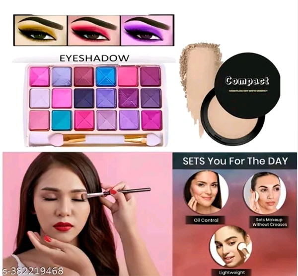 Unique Makeup kit combo for Girls and Women Brush Set, Eyeshadow, 2 Lipstick Random Shade, Mascara,Kajal, Foundation, Tissue, Compact, 1 Nailpaint Random Shade, Total 10 Items in this combo Name: Unique Makeup kit combo for Girls and Women Brush Set, Eyeshadow, 2 Lipstick Random Shade, Mascara,Kajal, Foundation, Tissue, Compact, 1 Nailpaint Random Shade, Total 10 Items in this comb