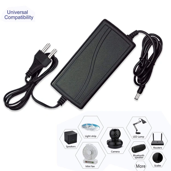 12V 5A 60 Watt DC Power supply AC Adaptor SMPS AC to DC Converter for battery charger CCTV (1 yr warranty)