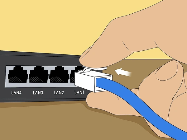 1.5 Meters / 5 Feet - RJ45 CAT 6 Ethernet Patch/LAN Cable for Router Modem Computer Laptop - Blue/Random Color