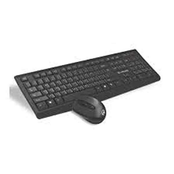 LAPCARE  Wireless Keyboard and Mouse Combo with Auto Sleep || Wireless Membraned Keyboard and 1200 DPI Mouse Combo (Black) 2yr Warranty - Black