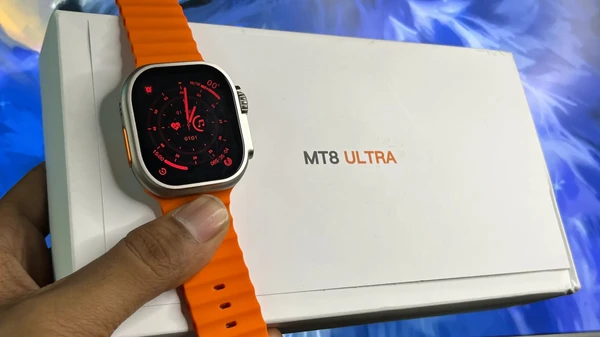 Mt 8 Ultra SmartWatch & Air Pro-2 Combo Pack - Black