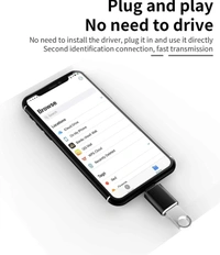USB 3.0 OTG Adapter Compatible with All iPhones and All iPads (Pack of 2 )
