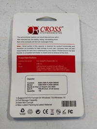 Cross  USB 3.0 Metal Body Flash/PenDrive External Storage Device 1yr Warranty