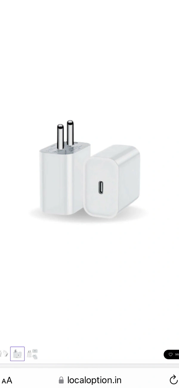 20W USB-C 20 Watts Power Adapter Original 1yr Warranty  - White