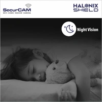 Halonix SecurCAM Wireless 3MP 3K Pro HD Wi-Fi Smart Home Security Dome Camera| 8X Digital Zoom| 2-Way Audio| Night Vision| Motion Detection| Cloud Storage| SD Card Slot| Live View | Alarm Schedule