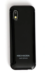 Kechaoda K33 Slim and Dual Sim GSM Mobile Phone with External Memory Slot 1.44 Inch Display Rear VGA Camera with Flash Light Bluetooth - Black