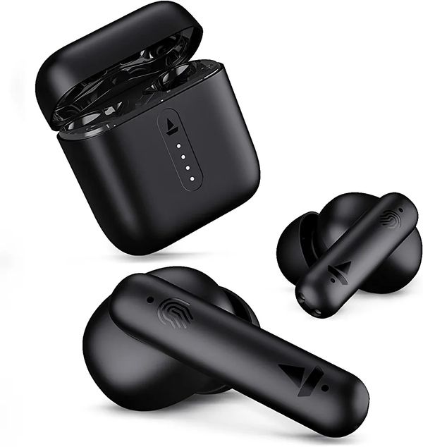 boAt Airdopes 141 Bluetooth Truly Wireless in Ear Headphones with 42H Playtime,Low Latency Mode for Gaming, ENx Tech, IWP, IPX4 Water Resistance, Smooth Touch Controls - Black