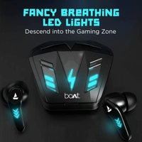 boAt Airdopes 190 True Wireless in Ear Earbuds with Beast Mode(50ms) for Gaming, 40H Playtime, Breathing LEDs, Signature Sound, Quad Mics Enx Tech, ASAP Charge & BT v5.3 - Black