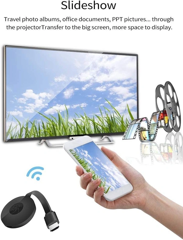 Wi-Fi Wireless Display Dongle | DLNA Wireless HDMI Screen Mirroring Wi-Fi Adaptor (CROMECAST)