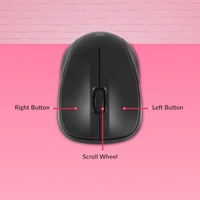 Zebronics Zeb-Companion 107 USB Wireless Keyboard and Mouse Set with Nano Receiver (Black)