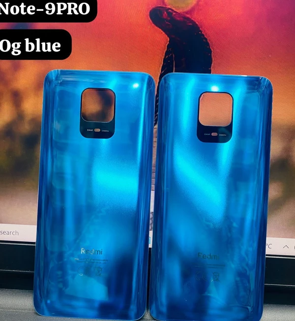 Back Panel Cover for xiaomi redmi mi Note 9 pro - Blue