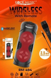 Bt Speaker With Mic - Black