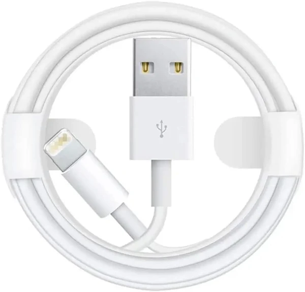 USB Cable, Compatible with iPhone Xs Max/Xr/Xs 11/11 Pro / 11 Pro Max / 12/12 Pro / 12 Mini / 13/14 / 14 Pro Series and IPad Air/Mini, Sync & Charge Lightning Cable (White) 3 Month Warranty 
