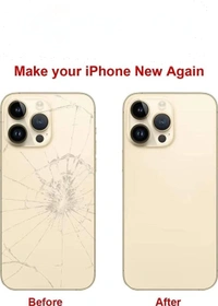 iPhone Replacement Part for Rear(Back) Glass Panel Compatible with (iPhone 14 Pro) 6 Month Warranty  - Gold