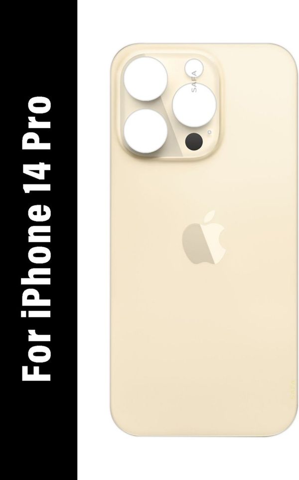 iPhone Replacement Part for Rear(Back) Glass Panel Compatible with (iPhone 14 Pro) 6 Month Warranty  - Gold