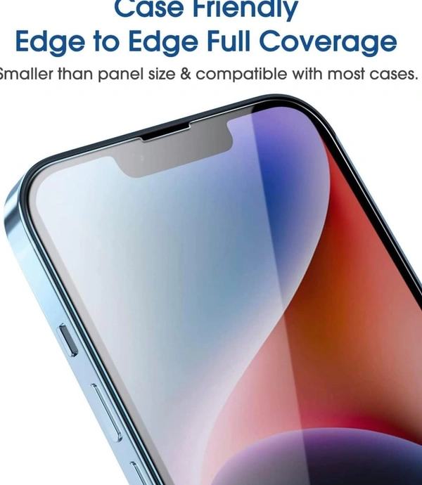 Premium Tempered Glass for iPhone 14 Pro with Edge to Edge Coverage, Pack of 1