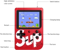 SUP 400 in 1 Retro Game Box Console Handheld Game PAD Box with TV Output & With Remote Controller Gaming Console (Multicolor)