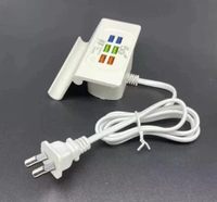 6 USB High Speed Socket Stand Charger 3.1a | for Mobile Charger, USB Charging Station for Multiple Devices Smart Phone Tablet Smart Watch 6 Port iPhone & Android Compatibility|White