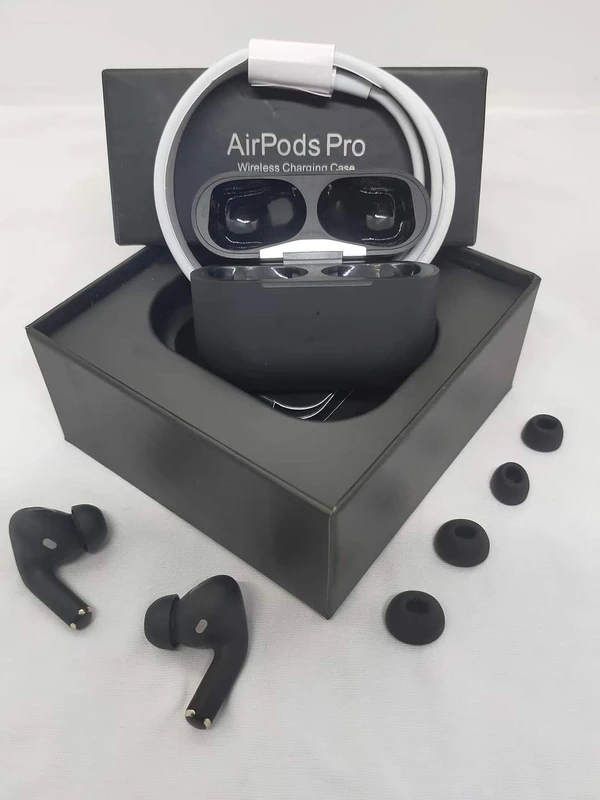 Airpods Pro-2 Generation Best Qaulity With 12 Month Warranty Z Black  - Black