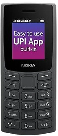 Nokia 105 Refurbished (Dual Sim 1000 mAh Battery, 1.8 Inch Display Black (Model 2023) - Red