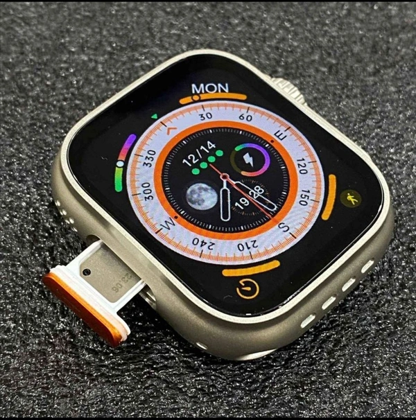 Ultra Smartwatch - 4G Simcard Supported Android Smartwatch - Black