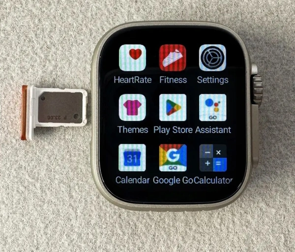 Ultra Smartwatch - 4G Simcard Supported Android Smartwatch - Web Orange