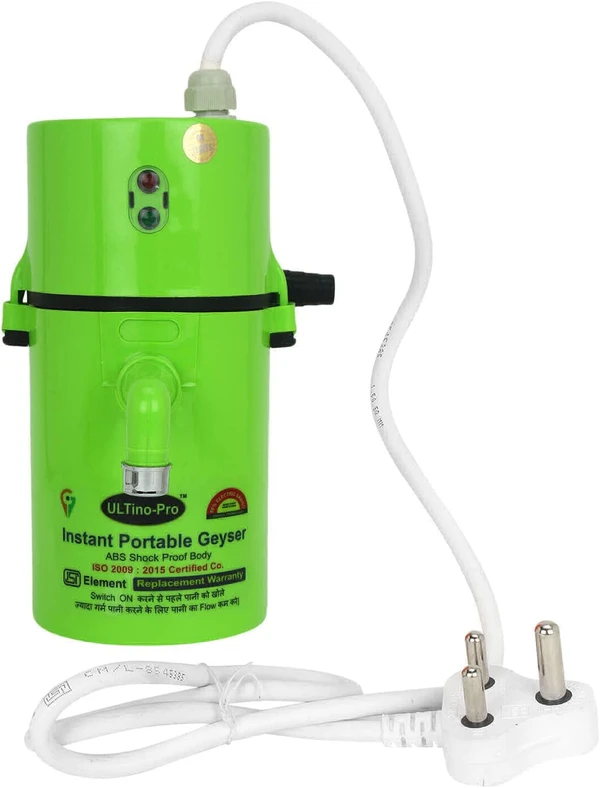 Instant Electric Water Geyser, Portable Mini Geyser, ABS Body- Shock Proof, Electric Saving, Replacement Warranty