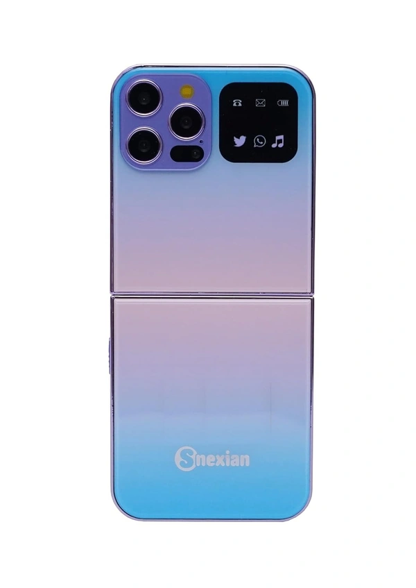 Snexian Rock Smartphone flip With front Display Notification - Electric Violate