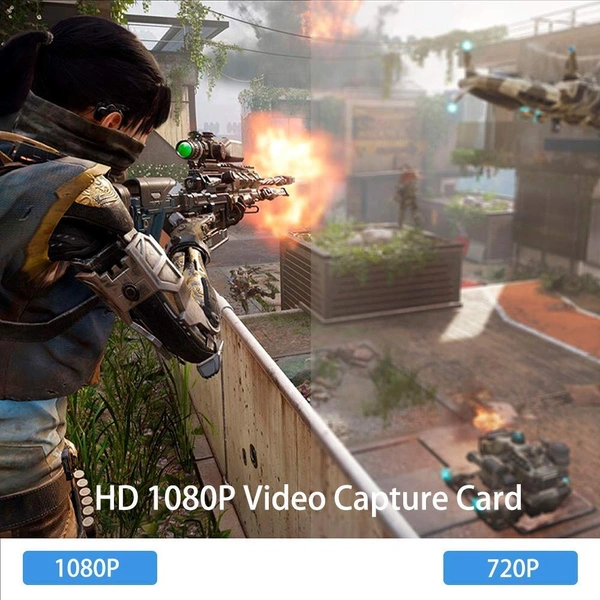 4K Video Capture Card, HDMI to USB 3.0 Game Capture Card 1080P60FPS Cam Link Card Video Conference or Streaming, Record via DSLR, Camcorder, Work with Mac/ Linus/ Windows, OBS Nintendo Switch-(EPL-812HVC)