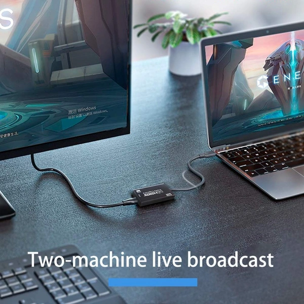 4K Video Capture Card, HDMI to USB 3.0 Game Capture Card 1080P60FPS Cam Link Card Video Conference or Streaming, Record via DSLR, Camcorder, Work with Mac/ Linus/ Windows, OBS Nintendo Switch-(EPL-812HVC)