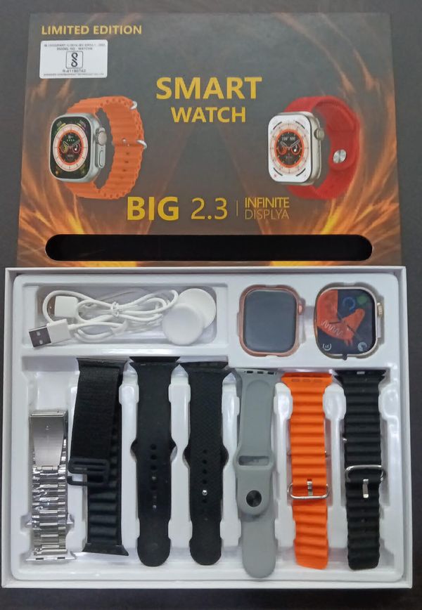 A8 Ultra Ultra Pro Smartwatch With 7 Strap