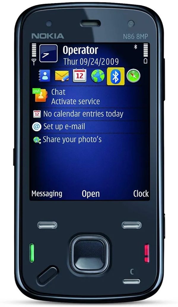 Nokia N86 Unlocked Phone with 8 MP Camera, Auto Focus, Flash & Carl Zeiss Optics Refurbished Random Colour 