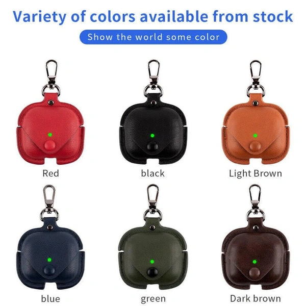 3RD Generation Button Pouch Leather AirPods Cases Cover (Pack of 3) - Blue