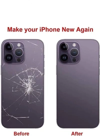 Replacement Part for Rear(Back) Glass Panel Compatible with (iPhone 14 Pro Max) 7 Day Replacement Warranty  - Silver