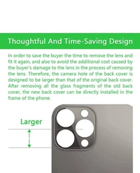 Replacement Part for Rear(Back) Glass Panel Compatible with (iPhone 14 Pro Max) 7 Day Replacement Warranty  - Silver