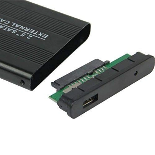 2.5 Inch SATA to USB 2.0 External Hard Drive Enclosure Case for Laptop Hard Disks (Hard Disk Not Included)