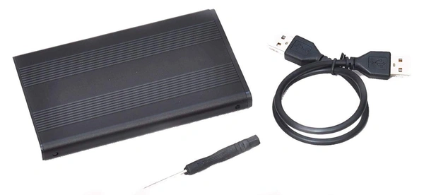 2.5 Inch SATA to USB 2.0 External Hard Drive Enclosure Case for Laptop Hard Disks (Hard Disk Not Included)