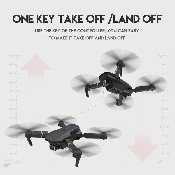4k HD Drone Camera for Adults and Kids, FPV Live Video RC Quadcopter WiFi Drone Camera Remote Control with Gesture Selfie, Flips Bounce Mode, App One Key Headless Mode