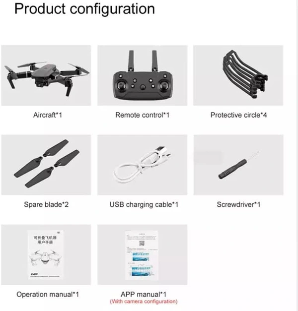 4k HD Drone Camera for Adults and Kids, FPV Live Video RC Quadcopter WiFi Drone Camera Remote Control with Gesture Selfie, Flips Bounce Mode, App One Key Headless Mode