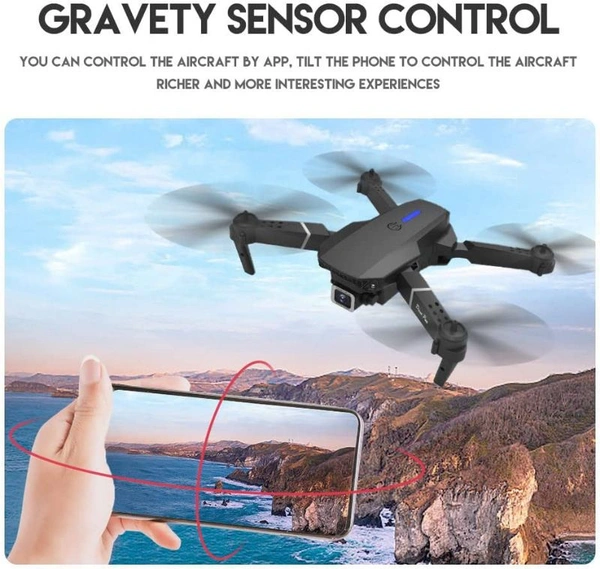4k HD Drone Camera for Adults and Kids, FPV Live Video RC Quadcopter WiFi Drone Camera Remote Control with Gesture Selfie, Flips Bounce Mode, App One Key Headless Mode