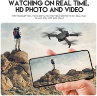 4k HD Drone Camera for Adults and Kids, FPV Live Video RC Quadcopter WiFi Drone Camera Remote Control with Gesture Selfie, Flips Bounce Mode, App One Key Headless Mode