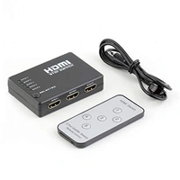 5 Input 1 Output HDMI Switcher 5 Port HDMI Switch With Remote IR Support 4K 3D Supports Full HD 1080p