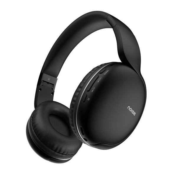Noise Two Wireless On Ear Headphones with 50 Hours Playtime, Low Latency - Black