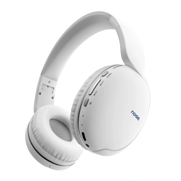 Noise Two Wireless On Ear Headphones with 50 Hours Playtime, Low Latency - White