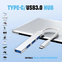 4-Port USB 3.0 Hub for PC – High-Speed Aluminum USB Hub Compatible with PC, MacBook, Mac Pro, Mac Mini, iMac ( Pack Of 2 ) - Gray, USB TO HUB